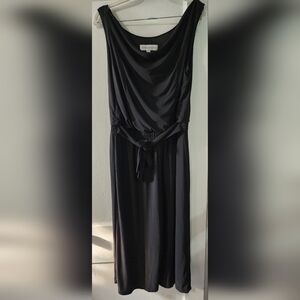 Emma & Michele Black Cowl Neck Sleeveless Maxi Dress